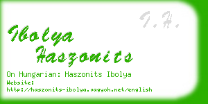 ibolya haszonits business card